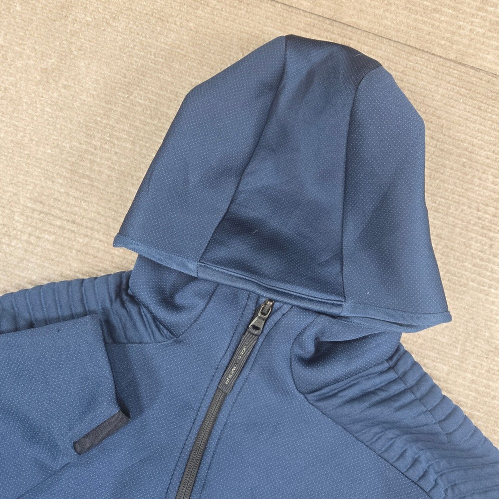 Under Armour Mens Medium Navy Blue Unstoppable Move Full Zip Hoodie 1347289